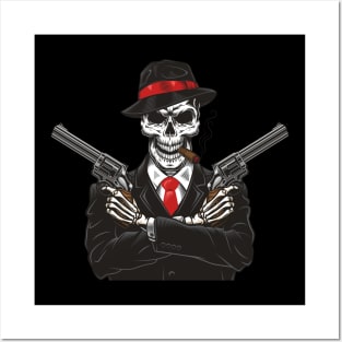 Mafia Skull Posters and Art